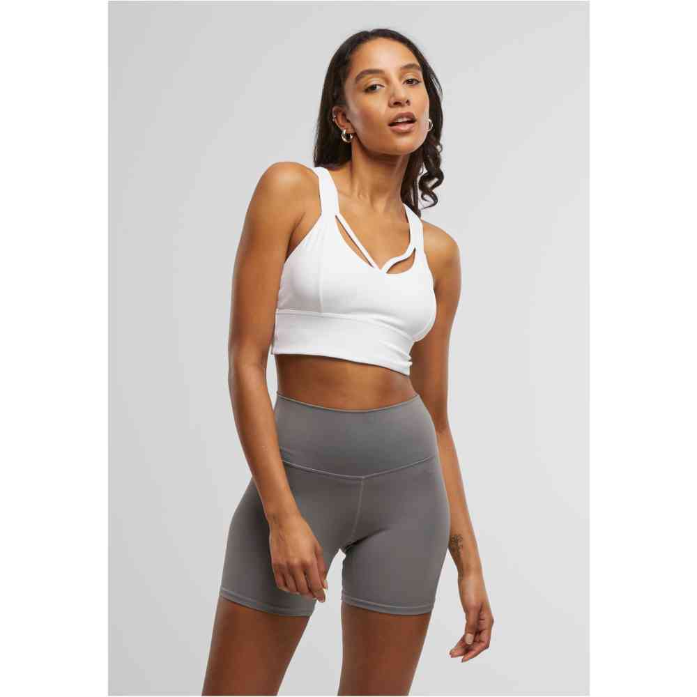 Urban Classics - Crossed Sport-BH - Weiß